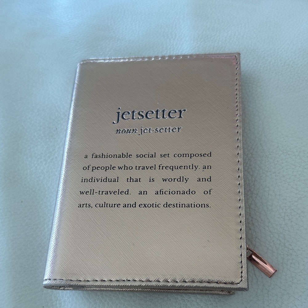 NWOT Gold Jetsetter Passport Holder by MyTagAlongs